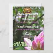 Invitation PERSONNALISER extérieure de partie d'été de (Dos)