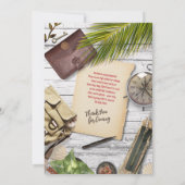 Invitation Personnaliser Fancy Adventurer Thème Graduation (Dos)