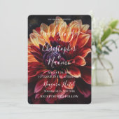 Invitation PERSONNALISER : Fleur Vibrante (Debout devant)