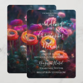 Invitation PERSONNALISER : Fleurs Vibrantes (Devant / Derrière)