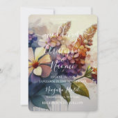 Invitation PERSONNALISER : Fleurs Vintage (Devant)