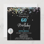 Invitation *~* PERSONNALISER GÉNÉRIQUE tout âge Ballons Anniv (Dos)
