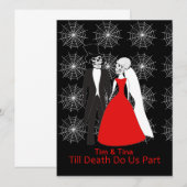 Invitation Personnaliser Halloween (Devant / Derrière)