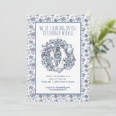 Invitation Personnaliser la couronne de noisettes blanches de (Debout devant)