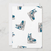 Invitation Personnaliser la fête d'anniversaire de hockey num (Dos)