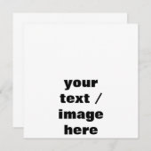 Invitation Personnaliser la Personnaliser (Devant / Derrière)