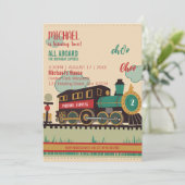 Invitation Personnaliser le billet de train pour enfants Expr (Debout devant)