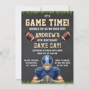Invitation Personnaliser le sport Football Anniversaire