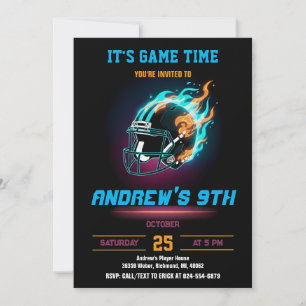 Invitation Personnaliser le sport Football Anniversaire