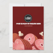 Invitation Personnaliser l'entreprise | Boutique (Dos)