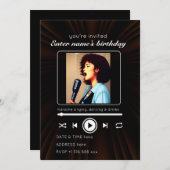 Invitation Personnaliser l'invitation de la fête d'anniversai (Devant / Derrière)