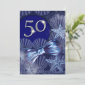 Invitation PERSONNALISER majeure de la fête du 50e anniversai (Debout devant)