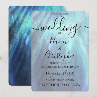Invitation Personnaliser : Mariage avec lumières sous-marines