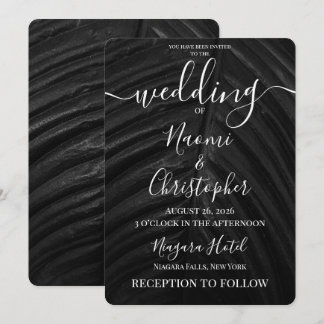 Invitation Personnaliser : Mariage minimaliste avec gros plan