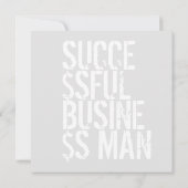 Invitation Personnaliser Monogram tendance Motif or succès (Dos)