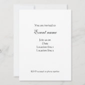 Invitation Personnaliser parties scintillant de bronze scinti (Dos)