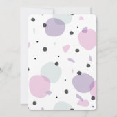 Invitation Personnaliser : Pastel Spots & Formes (Dos)