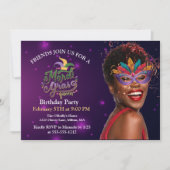 Invitation Personnaliser Photo Masquerade Masques Masques Mar (Devant)