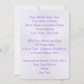 Invitation Personnaliser Princesse Thème Baby Shower Invitati (Dos)