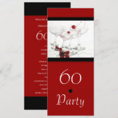 Invitation PERSONNALISER principale du 60e anniversaire de la (Devant / Derrière)