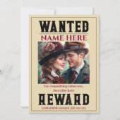 Invitation Personnaliser recherchée affiche créateur (Devant)