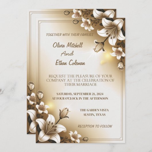 Invitation Personnaliser Simple minimaliste désherbage Invita (Devant / Derrière)