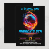 Invitation personnaliser Sport Basketball Anniversaire (Devant / Derrière)