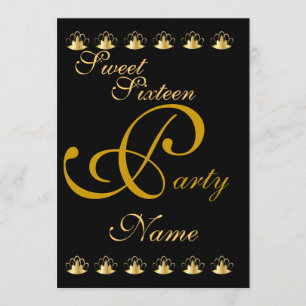Invitation Personnaliser Sweet sixteen