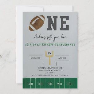 Invitation Personnalisez le football américain de première an