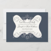 Invitation Personnalisez-le ! Photo couleur 25e anniversaire/ (Dos)