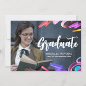 Invitation Personnalisez une annonce de remise de diplôme élé (Devant)