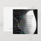 Invitation Personnalisez votre bosse de bébé et l'écriture de (Devant / Derrière)