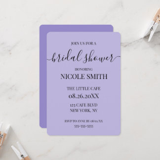 Invitation Personnalisez votre propre douche de mariée