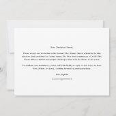 Invitation Personnalisez votre texte (Dos)