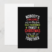 Invitation Personne ne quitte Cette Joyeuse Famille Chrétienn (Devant / Derrière)