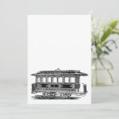 Invitation Personnel |old tram |streetcar Vintage engine (Debout devant)