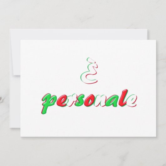 Invitation personnelle (Devant)