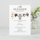 Invitation personnelle Baby shower de base-ball (Debout devant)