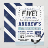 Invitation personnelle de hockey sur glace (Devant / Derrière)