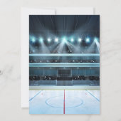 Invitation personnelle de hockey sur glace (Dos)