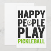 Invitation Personnes Heureuses et Drôles Jouent au Cadeau de  (Devant / Derrière)