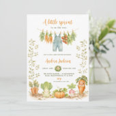 Invitation Pet Germe Linge de Jardin Bain Bébé (Debout devant)