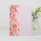 Invitation pétale rose (Debout devant)