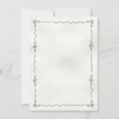 Invitation Pétales à main et Fête des mariées Presecco (Dos)