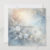 Invitation Pétales congelées dans un Mariage de Mist d'hiver (Dos)