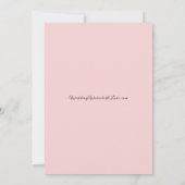 Invitation Pétales congelés dans un Mariage de bois hivernal (Dos)