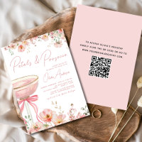Pétales de code QR et Fête des mariées de cache ro