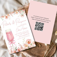 Pétales de code QR et Fête des mariées de cache ro