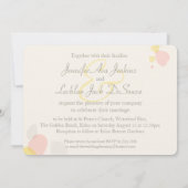 Invitation Pétales de fleurs modernes graphiques invite maria (Dos)