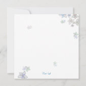 Invitation Pétales de papier Répétition artistique Dîner Invi (Dos)